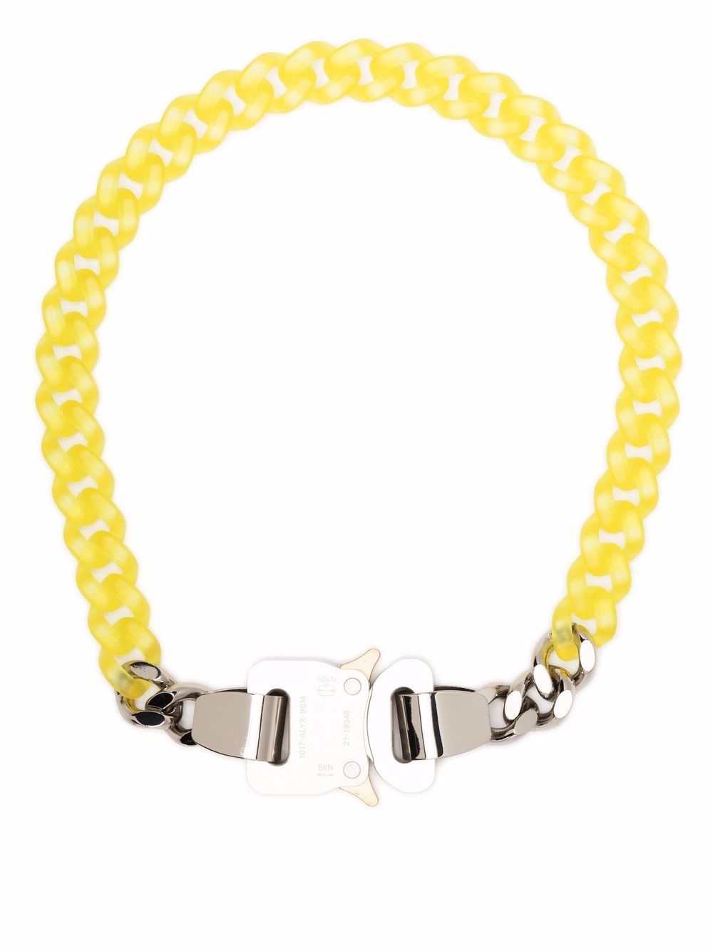 buckle-fastening chain-link choker