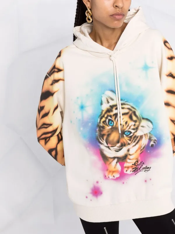 Stella McCartney tiger-print hoodie 