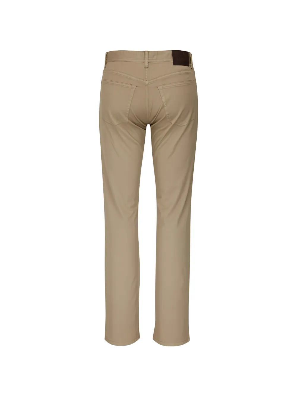 Brioni logo-patch straight-leg trousers Beige