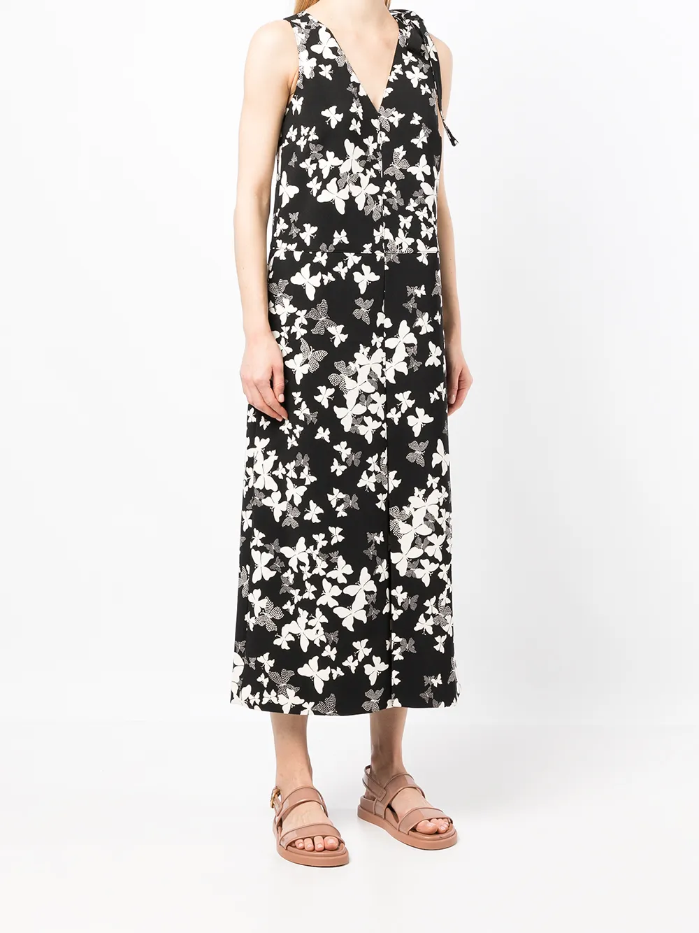 RED Valentino Jumpsuit met vlinderprint Wit