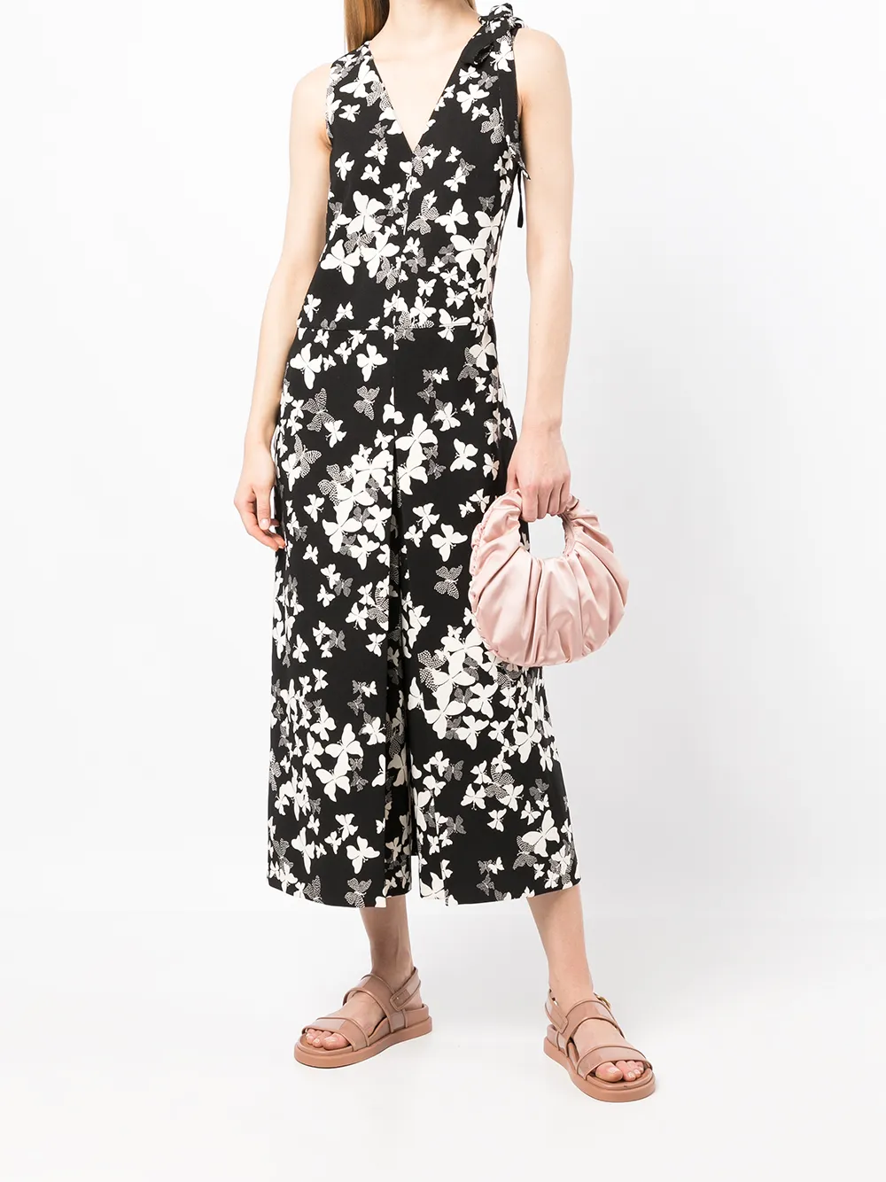 RED Valentino Jumpsuit met vlinderprint - Wit