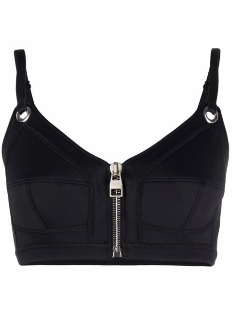 Alexander McQueen zipped crop top Women