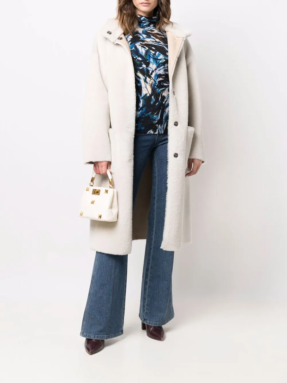 Liska reversible shearling coat | Leather Coats | Image 2