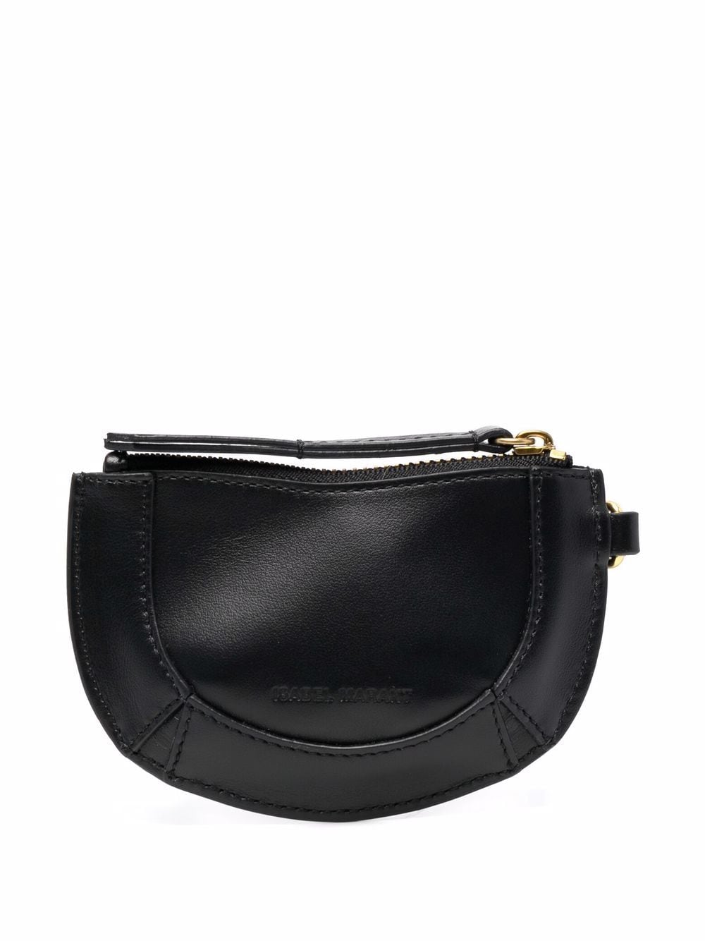 Shop Isabel Marant Étoile Soko Leather Clutch In 01bk Black