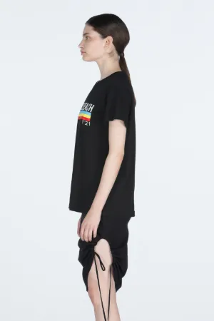 Slogan-Print Cotton T-Shirt