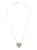 Suzanne Kalan 18kt white gold Heart diamond necklace - Silver