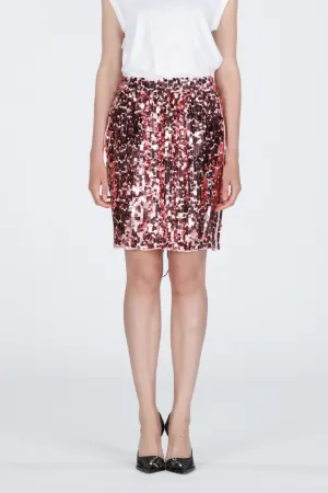 Sequin-Embellished Mini Skirt