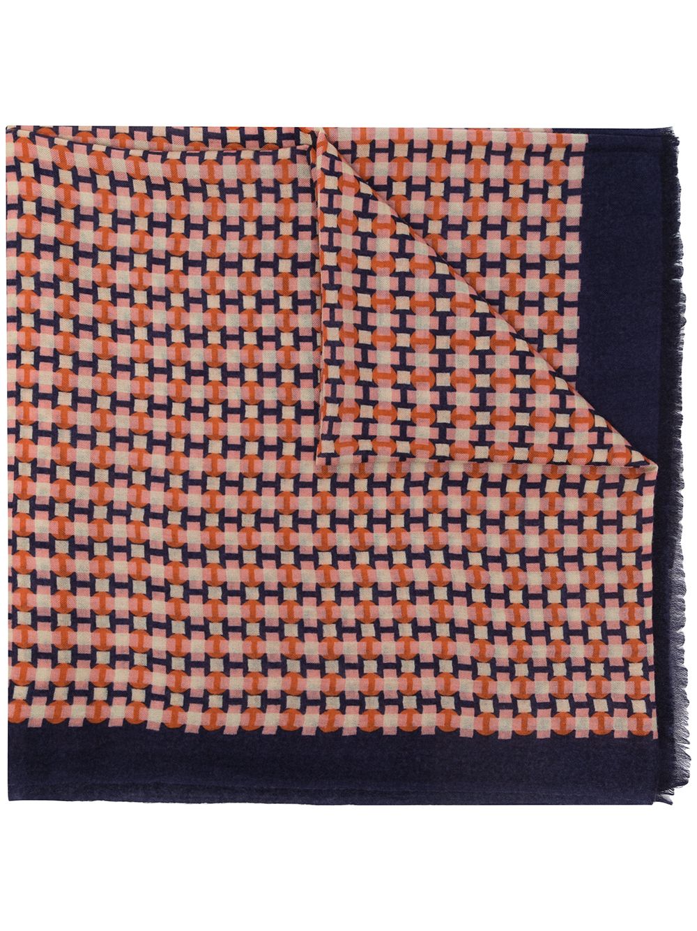 фото N.peal кашемировый шарф pashmina с геометричным принтом