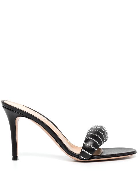 Gianvito Rossi Bijoux Crystal 85mm padded mules Women