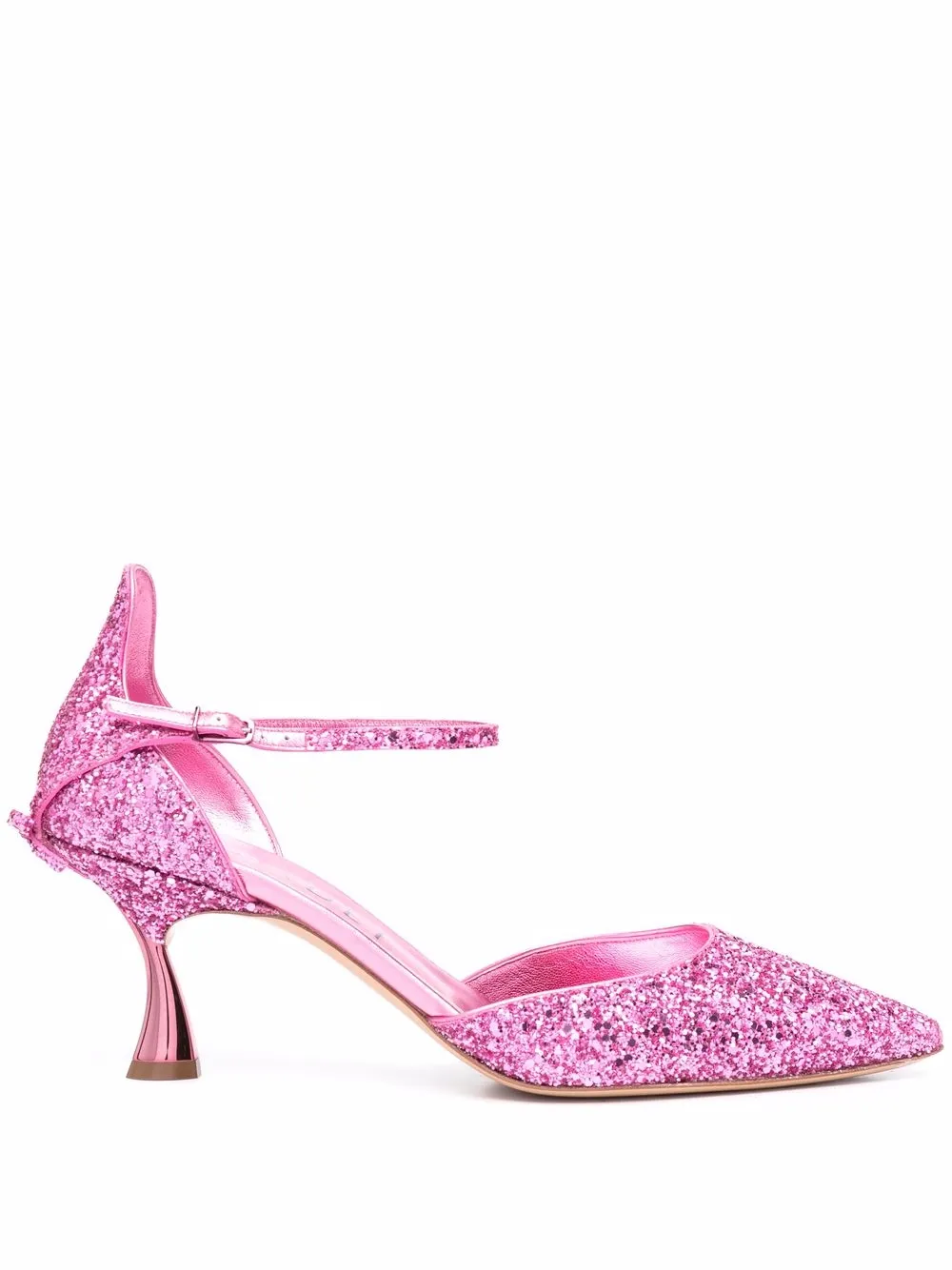 

Casadei K Blade Penny glitter-embellished pumps - Pink