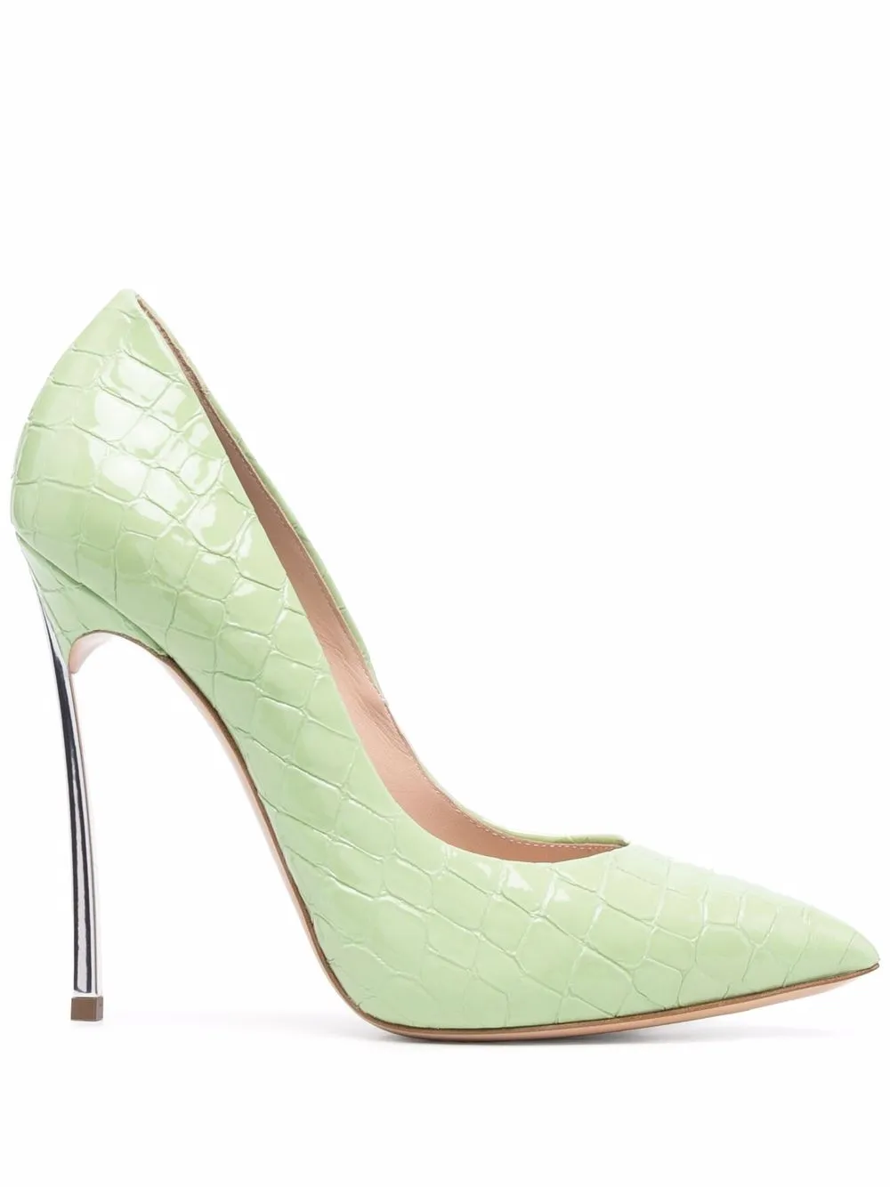 

Casadei Blade crocodile-effect pumps - Green