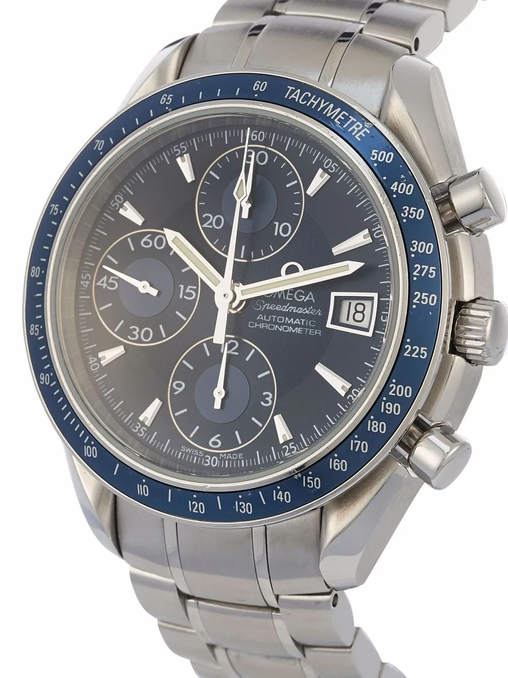 фото Omega наручные часы speedmaster date pre-owned 40 мм