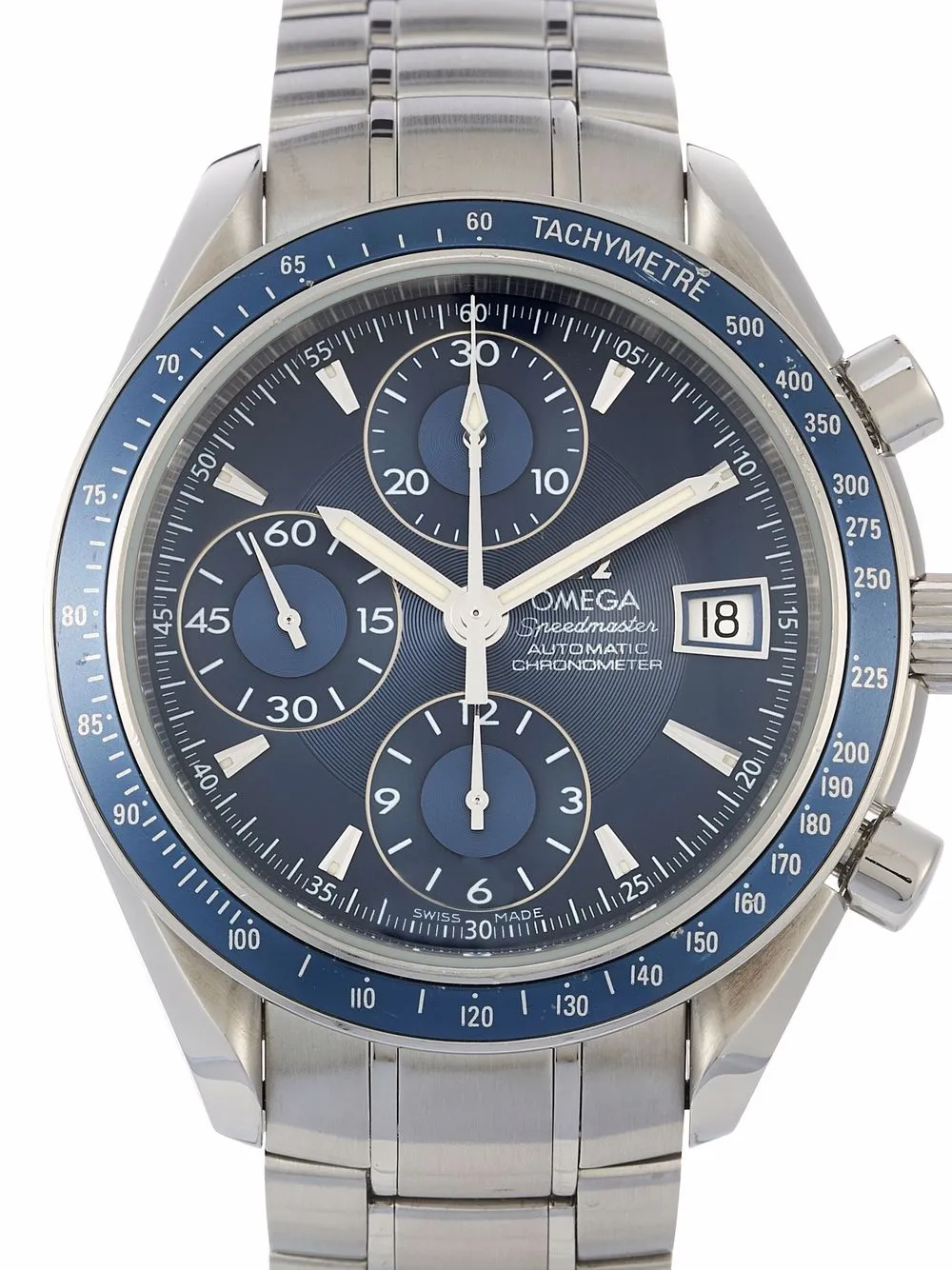 фото Omega наручные часы speedmaster date pre-owned 40 мм