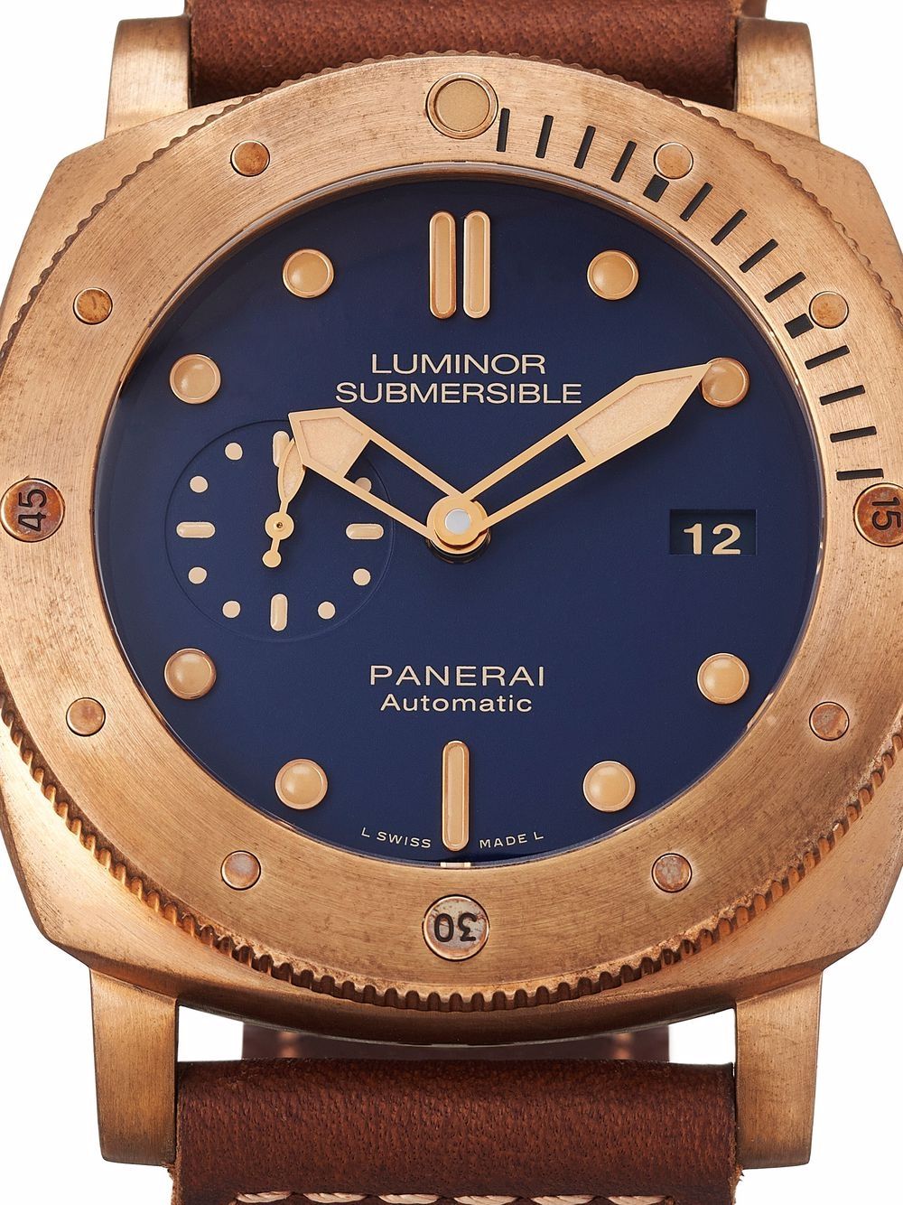 фото Panerai наручные часы luminor submersible pre-owned 47 мм