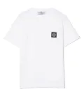 Stone Island Junior Compass logo patch T-shirt - White