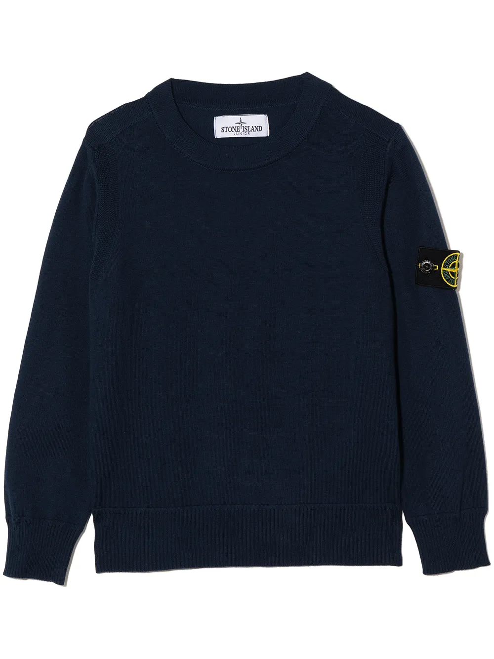 

Stone Island Junior suéter con logo Compass - Azul