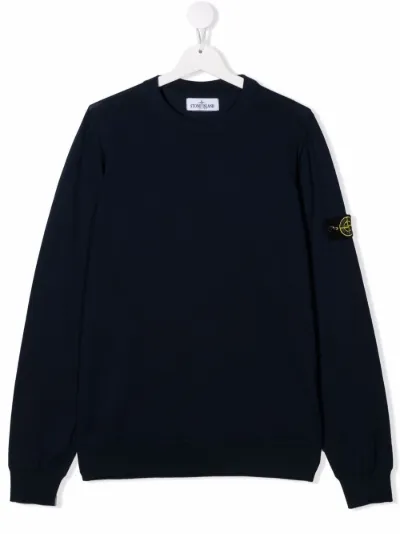 Stone Island Junior Compass-logo cotton 