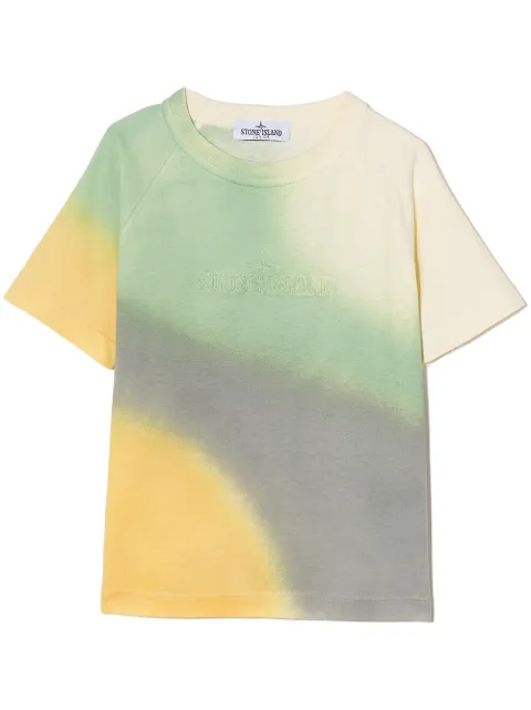 Stone Island Junior tie-dye logo T-shirt