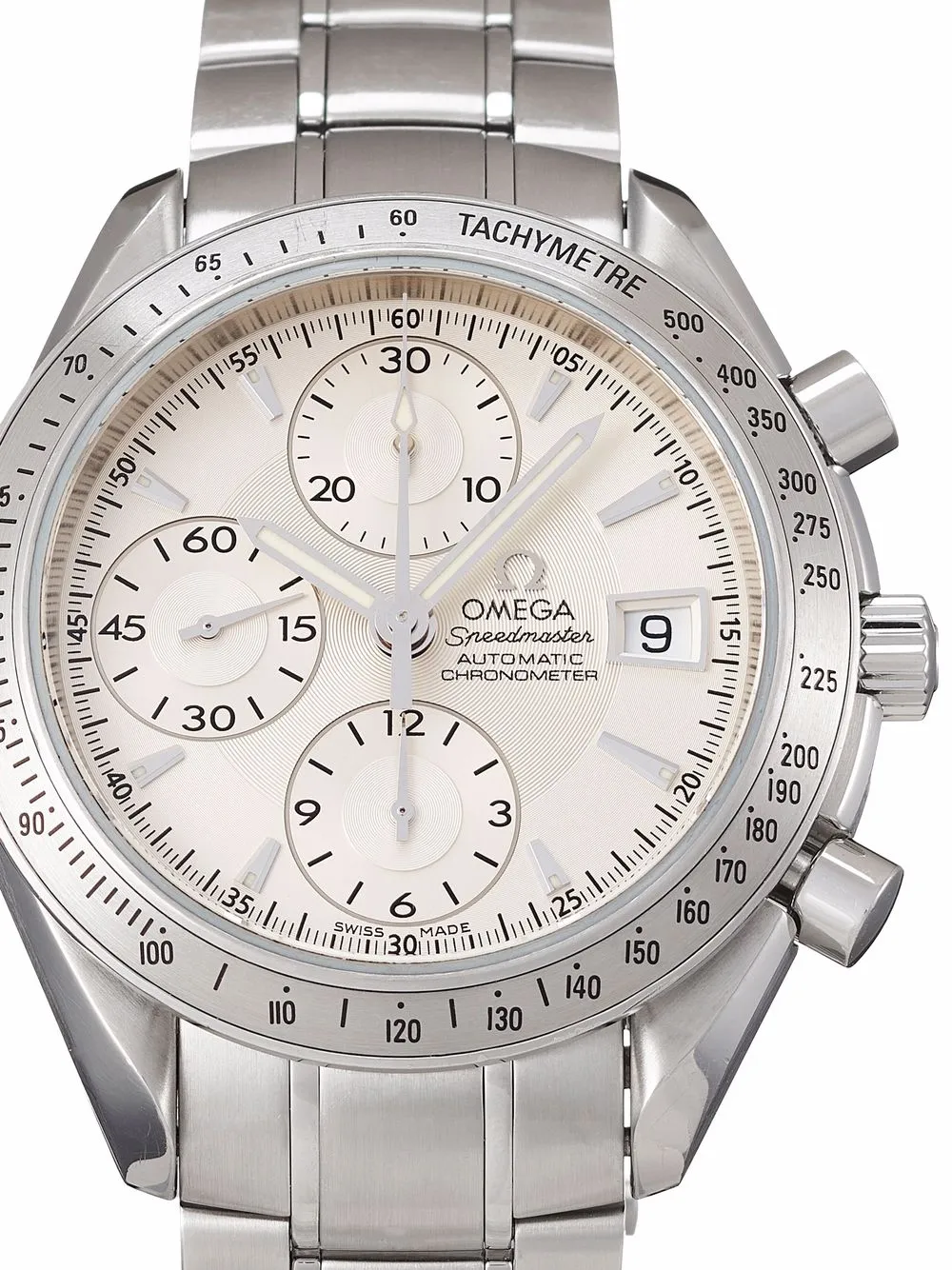 фото Omega наручные часы speedmaster date pre-owned 40 мм 2011-го года