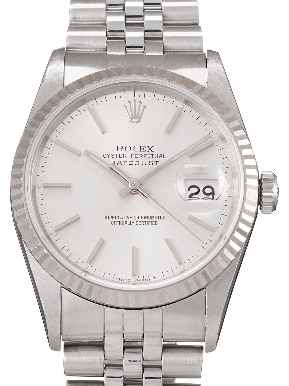 фото Rolex наручные часы datejust pre-owned 36 мм 1990-х годов