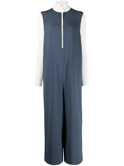 Enföld high-neck two-tone jumpsuit