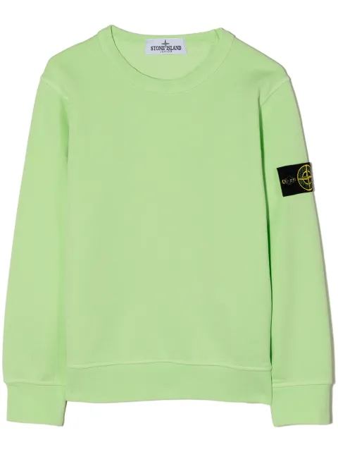 Stone Island Junior سويت شيرت برقبة مستديرة وشارة بوصلة