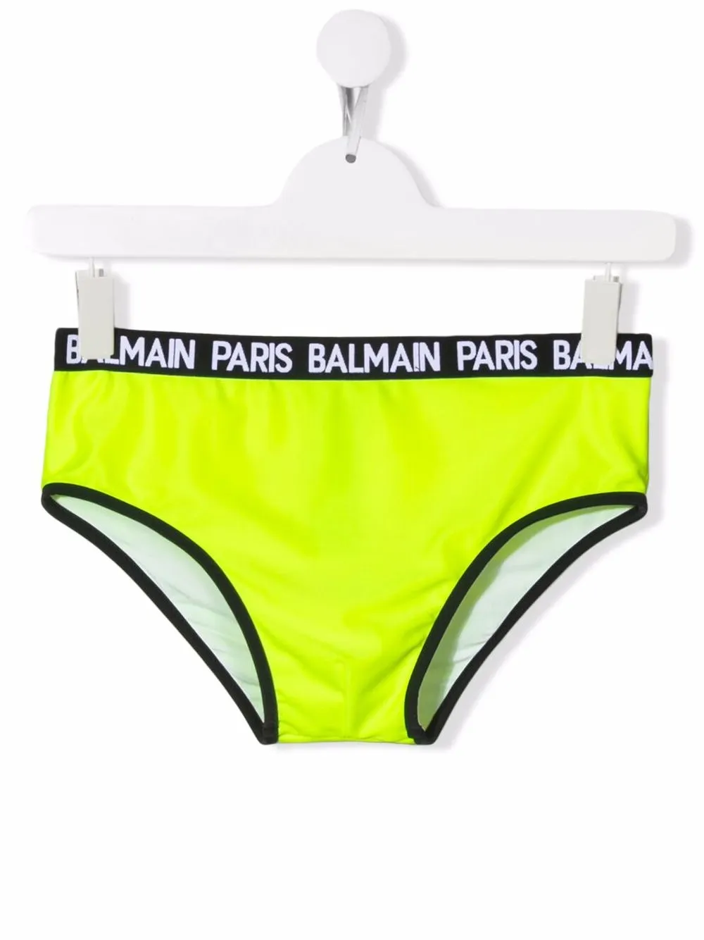 

Balmain Kids traje de baño con logo en la pretina - Amarillo