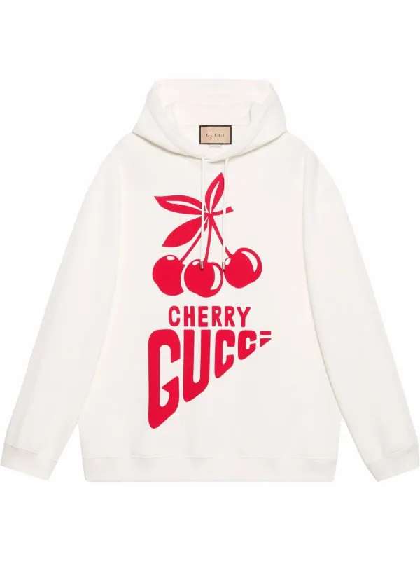 Gucci Logo Print Hoodie - Farfetch