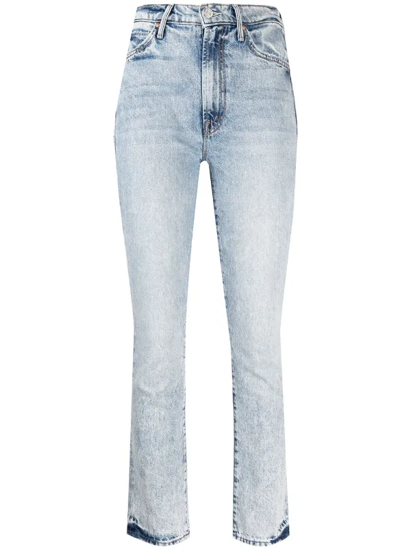 MOTHER Skinny Washed Jeans - Farfetch
