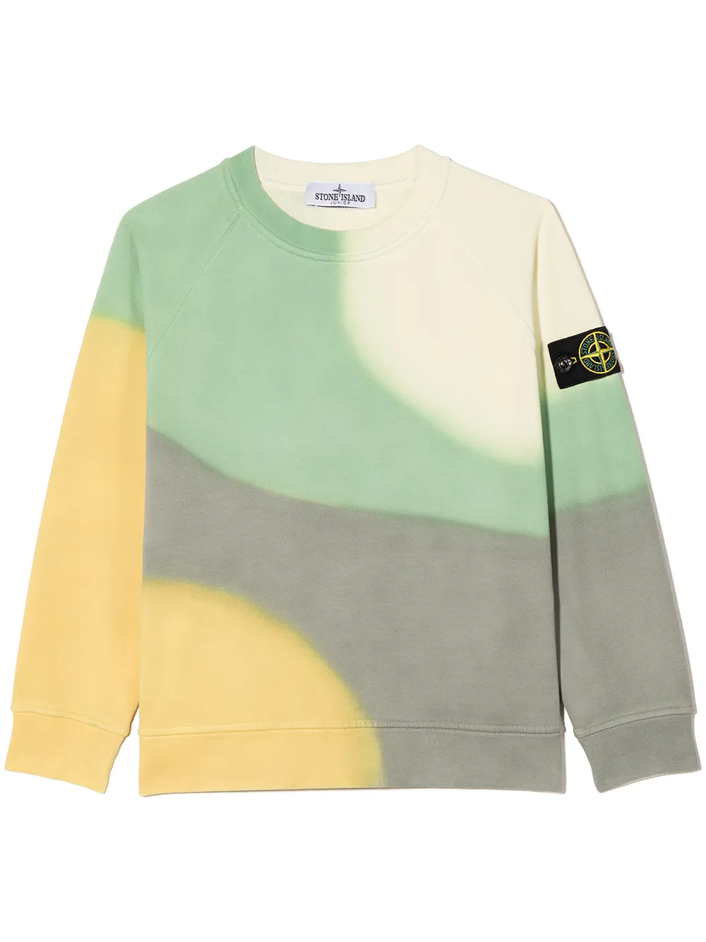 

Stone Island Junior TEEN colour-block sweatshirt - Yellow