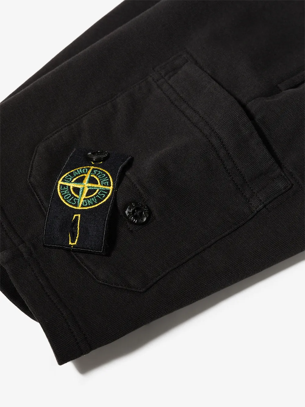 Compass-Logo Cotton Track Shorts