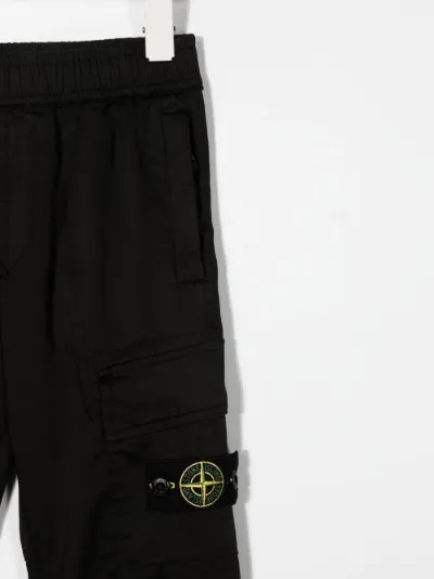 Compass-logo cargo trousers | Stone 