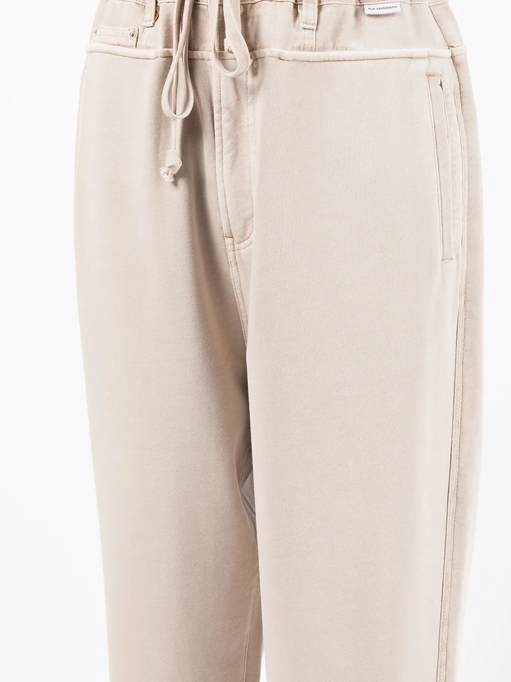 Shop Five Cm Logo Patch Track Pants In Neutrals