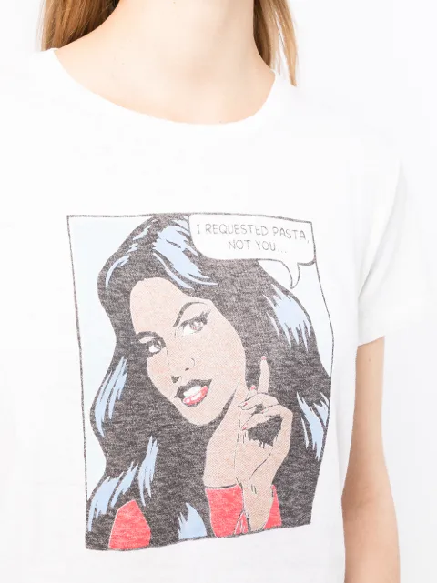 Re Done Pasta Graphic Print T Shirt Farfetch