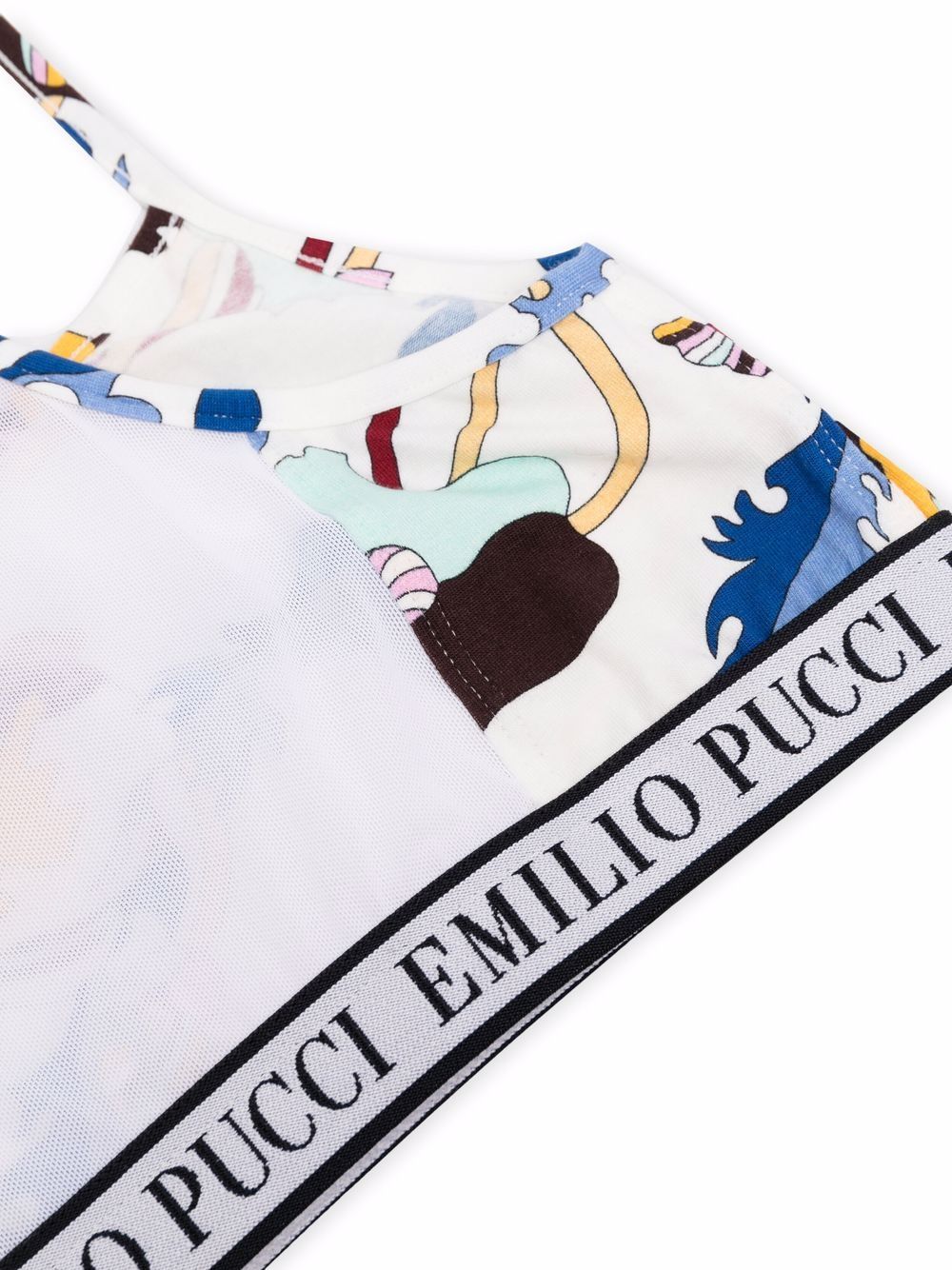 фото Emilio pucci junior укороченный топ с принтом ranuncoli