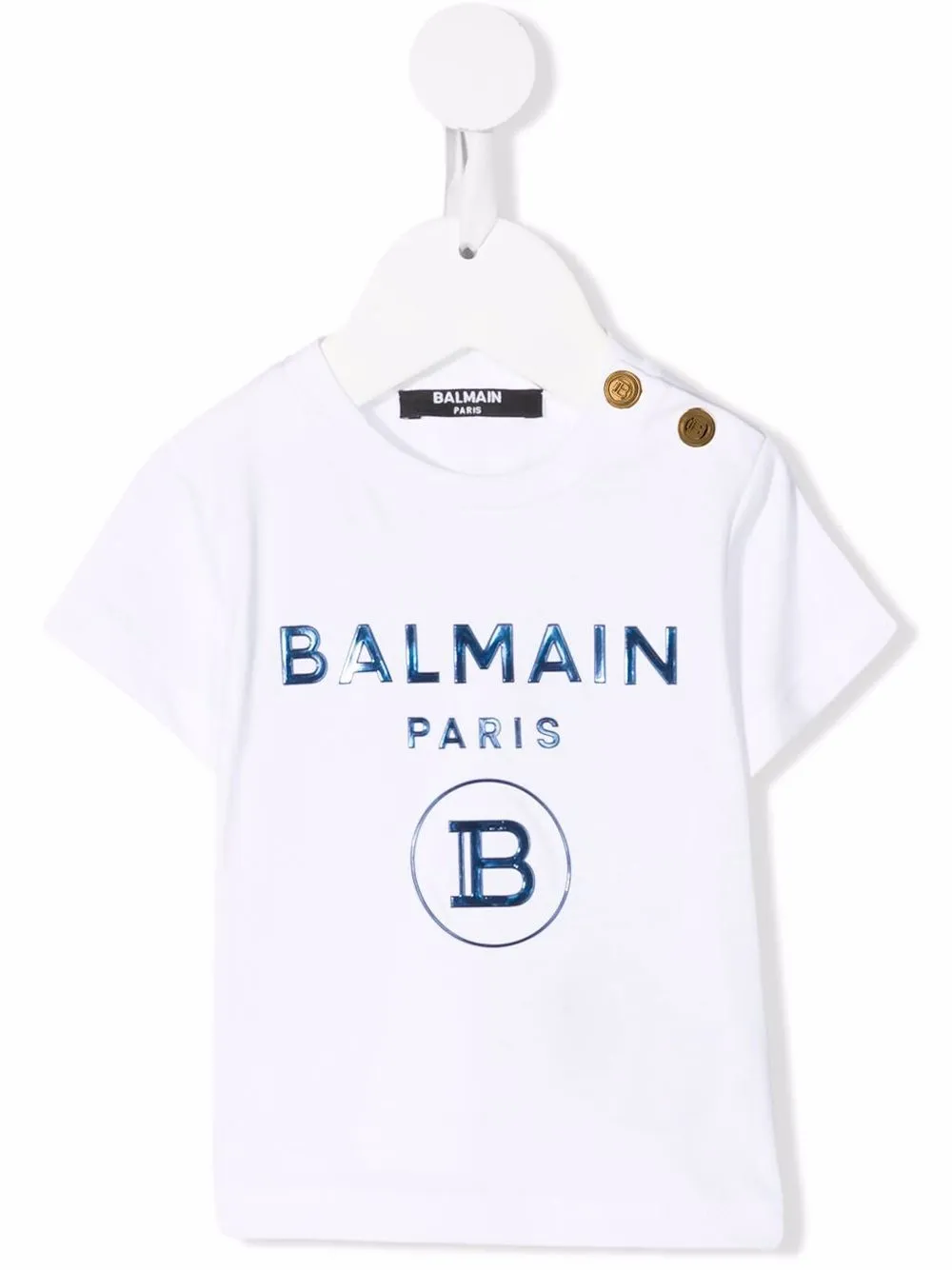 

Balmain Kids logo-embossed cotton T-shirt - White