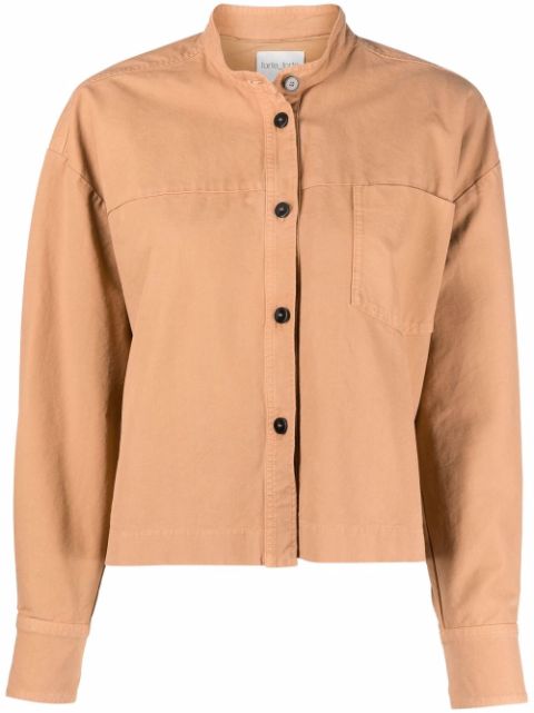 Forte Forte long-sleeved cropped shirt jacket