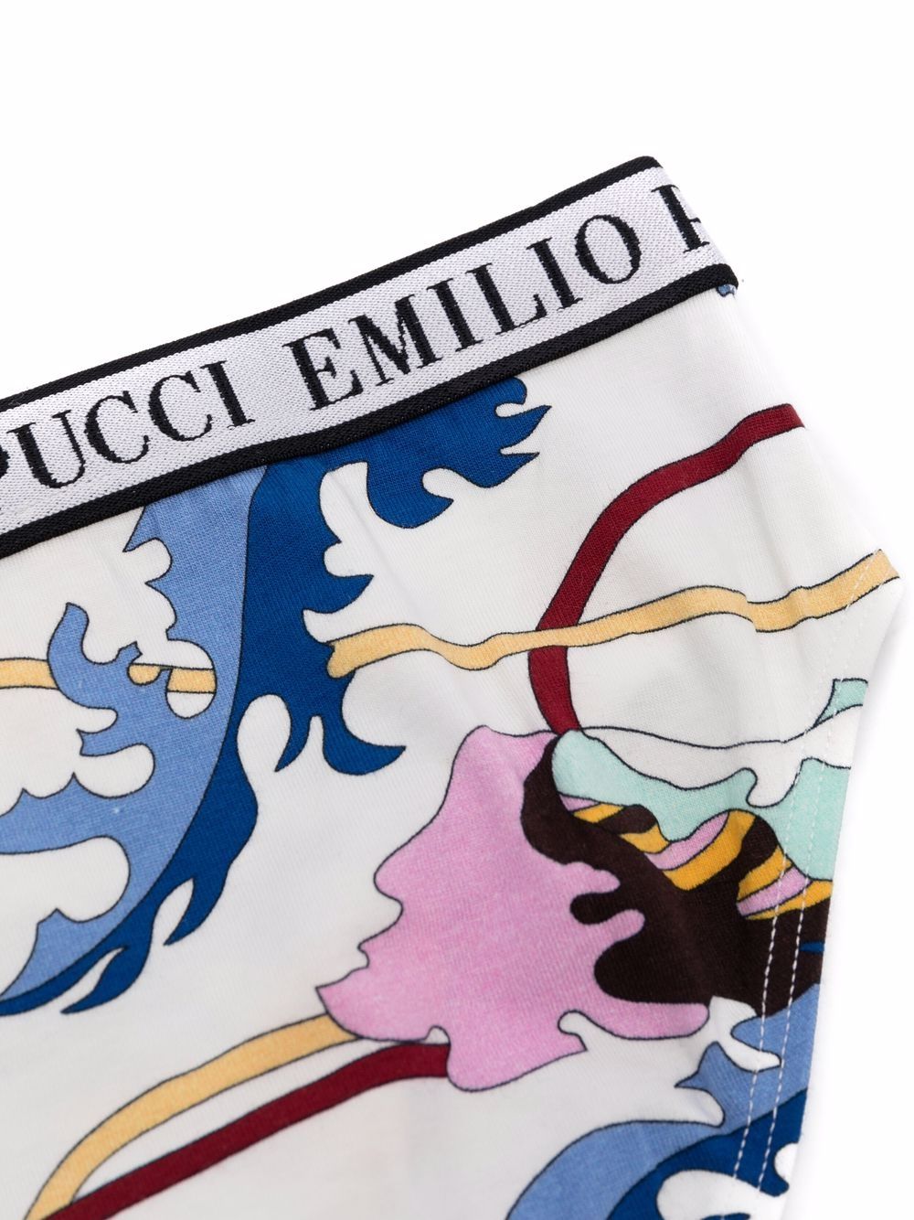 фото Emilio pucci junior трусы-брифы с принтом ranuncoli и логотипом