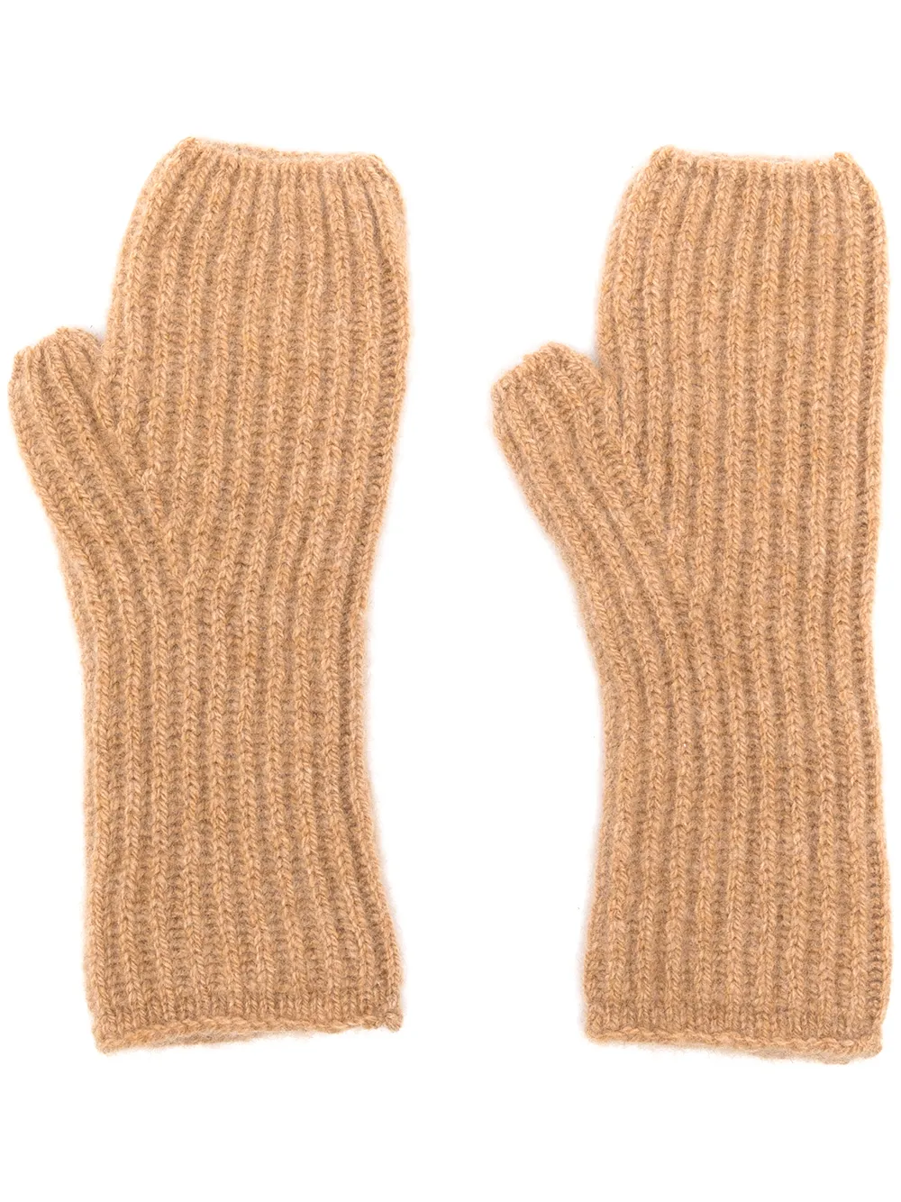 фото Pringle of scotland ribbed-knit cashmere gloves