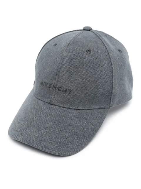 Givenchy logo-embroidered curved cap Men