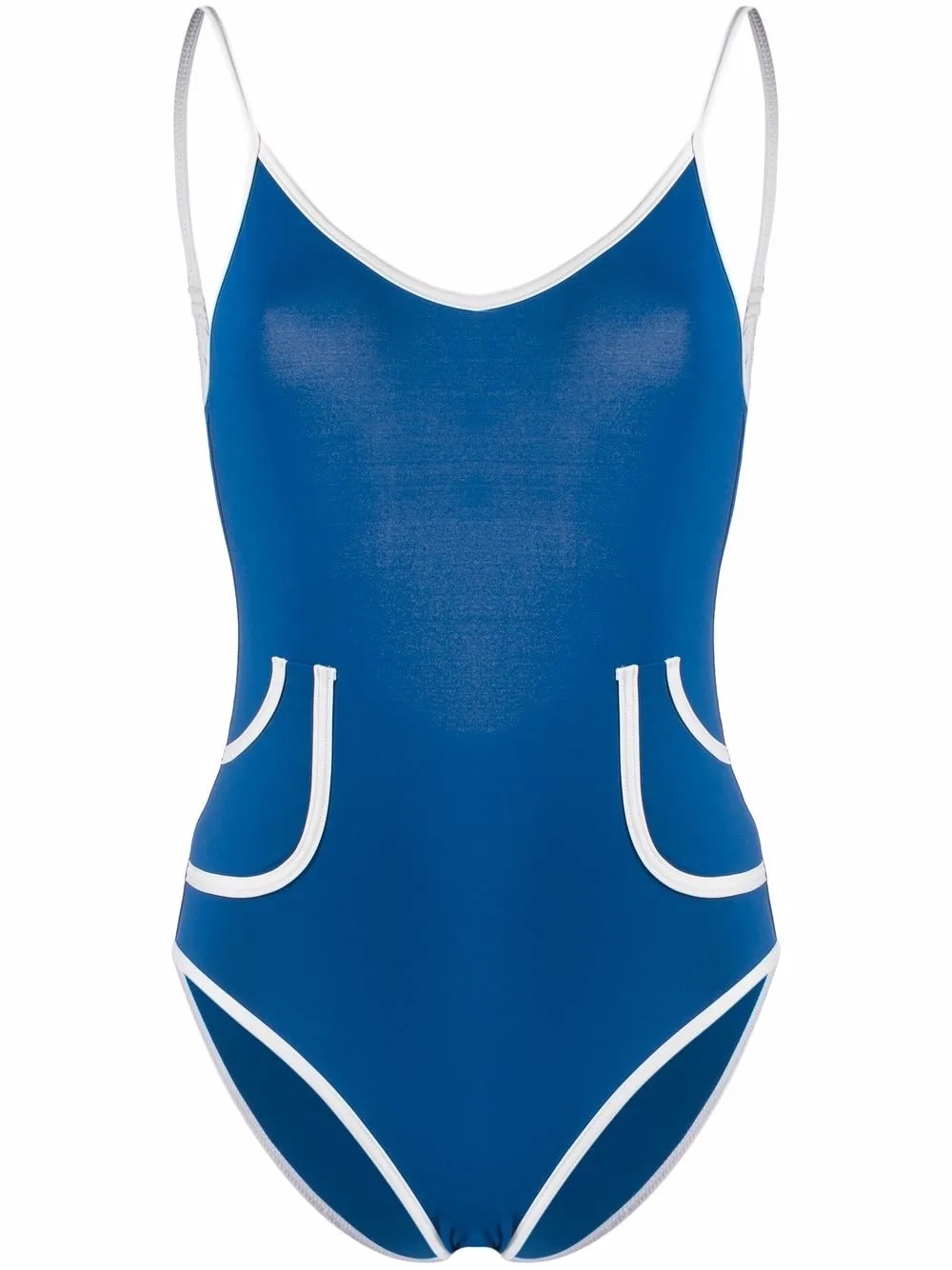 

ERES contrasting-trim swimsuit - Blue