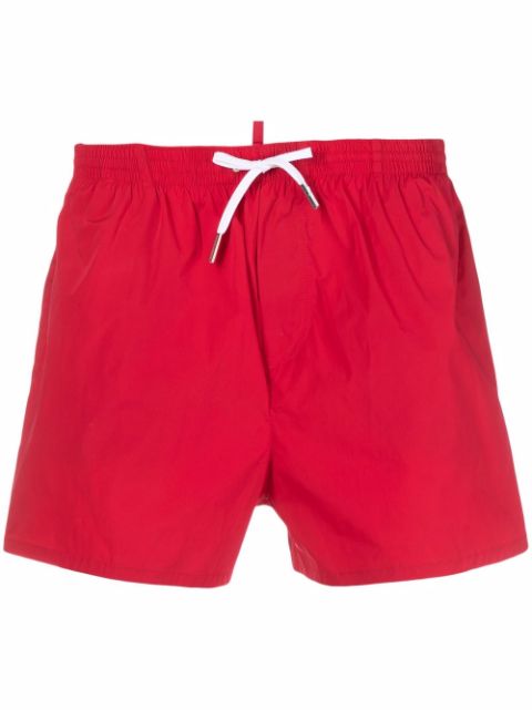 DSQUARED2 Icon-print drawstring swim shorts Men