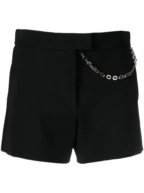 Shop Givenchy chain-link detail shorts 
