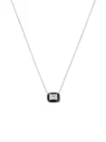 Nikos Koulis 18kt white gold diamond and enamel necklace - Silver