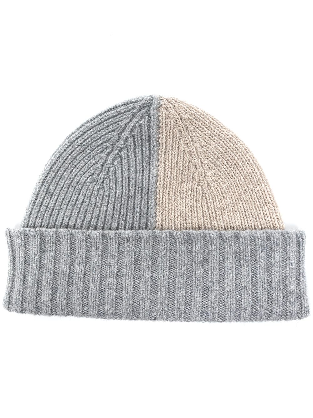 фото Pringle of scotland ribbed two-tone beanie