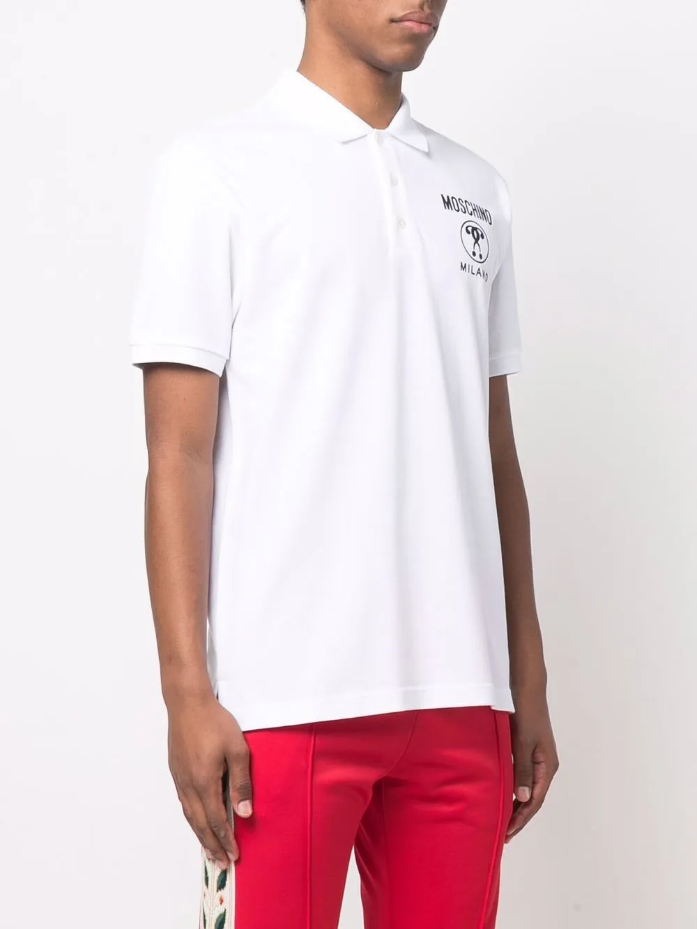 фото Moschino рубашка поло с логотипом