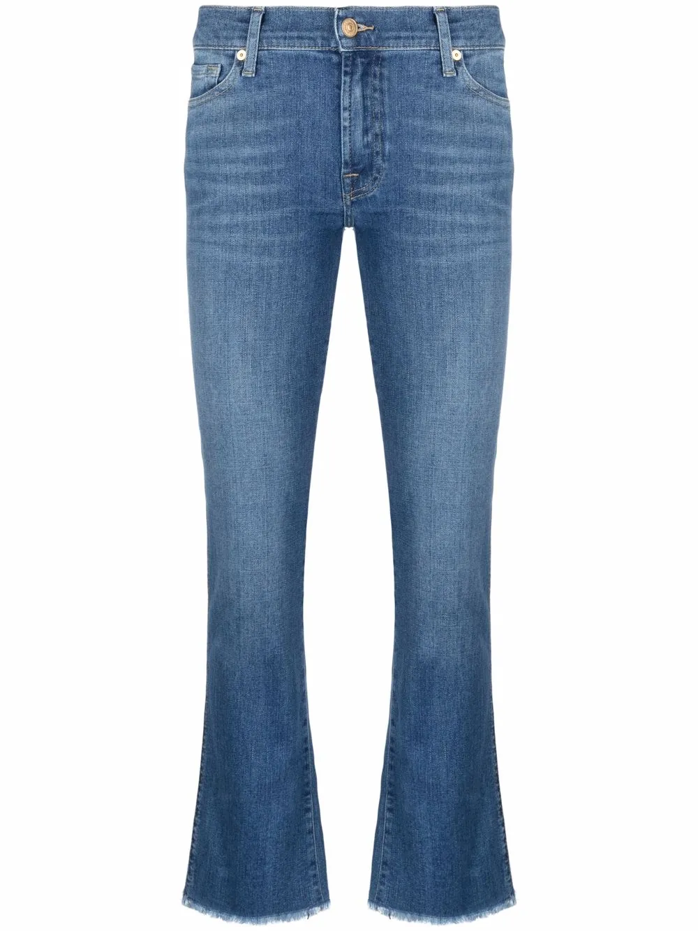 фото 7 for all mankind расклешенные джинсы с бахромой
