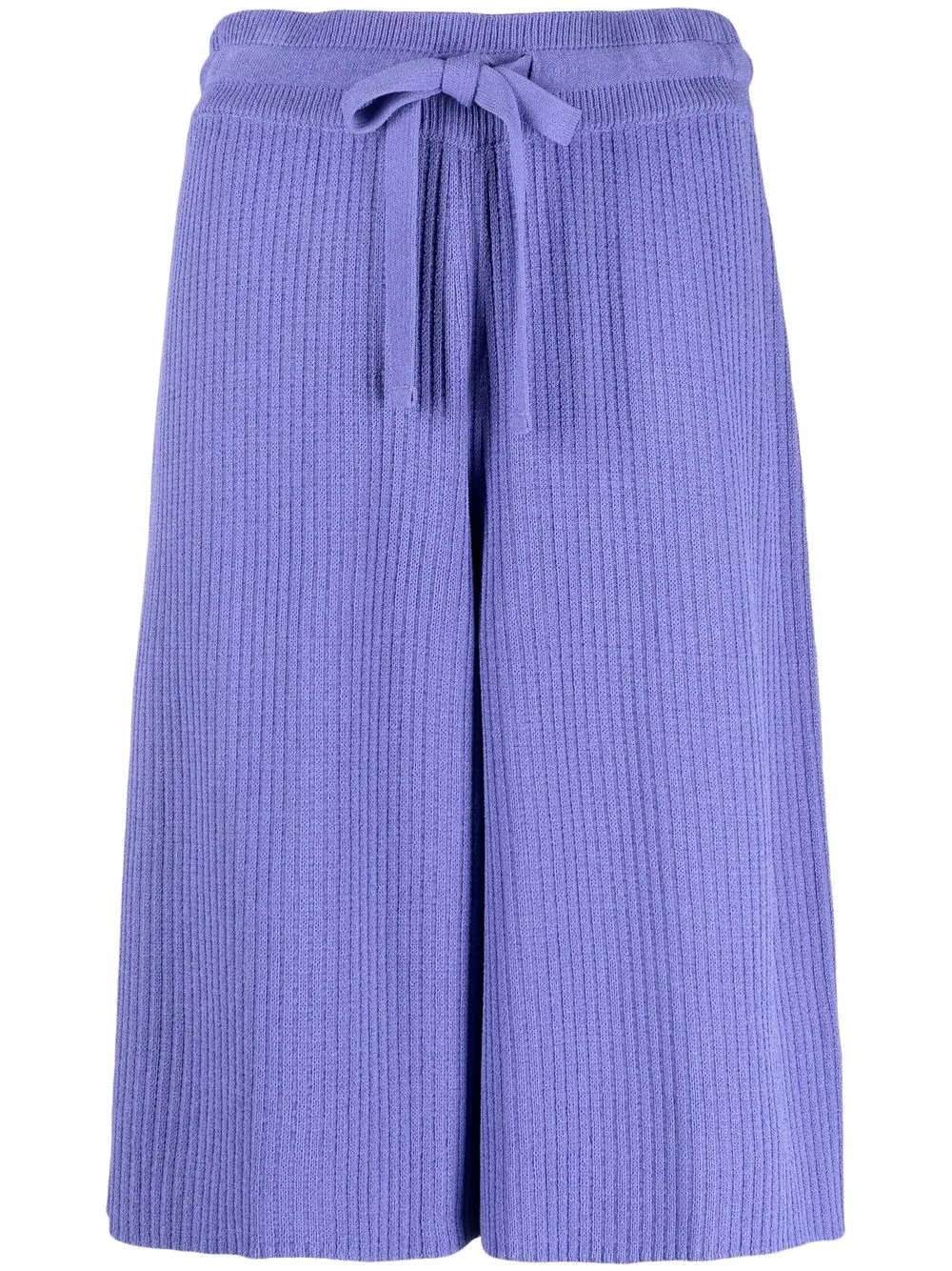 

AERON drawstring ribbed shorts - Purple