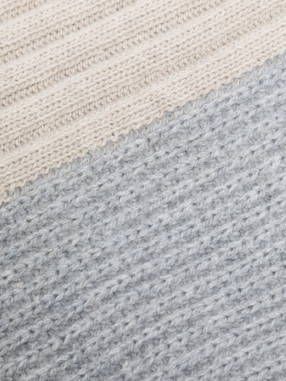 фото Pringle of scotland ribbed-knit panelled scarf