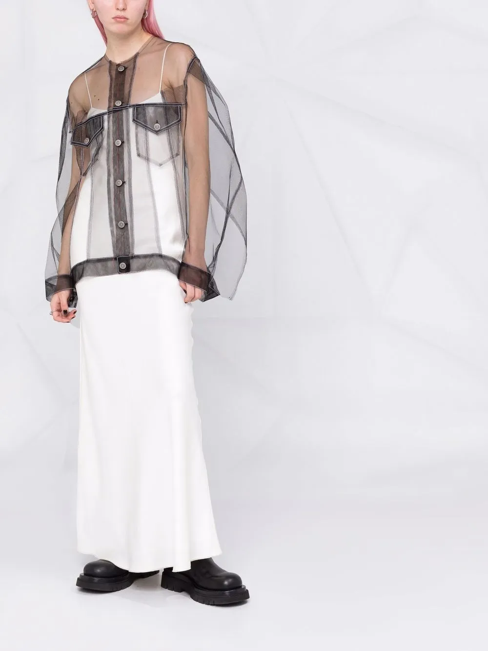 Maison Margiela Sheer Tulle Dress - Farfetch